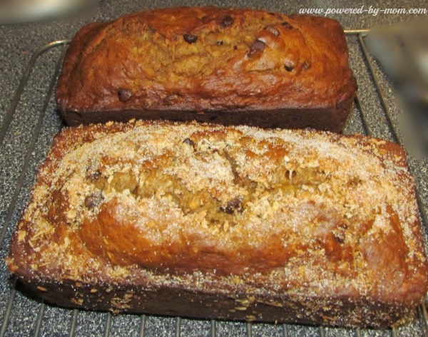 coconut banana bread loaves