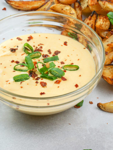 turnip fries with peanut dipping sauce