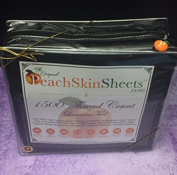 Peachskin sheets black