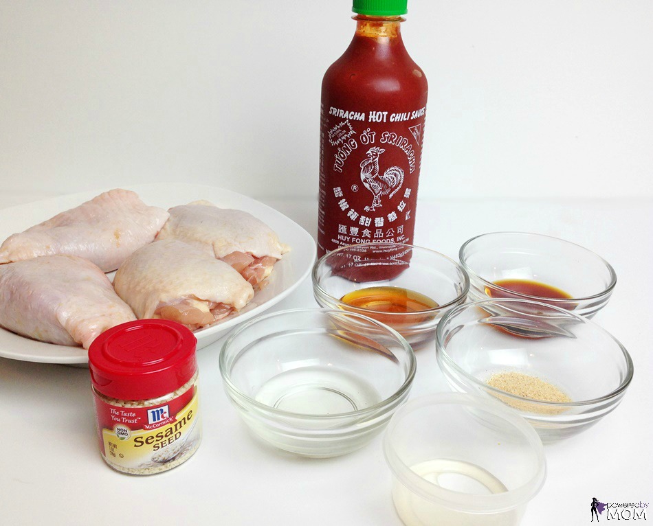 Honey Sriracha Chicken ingredients 2