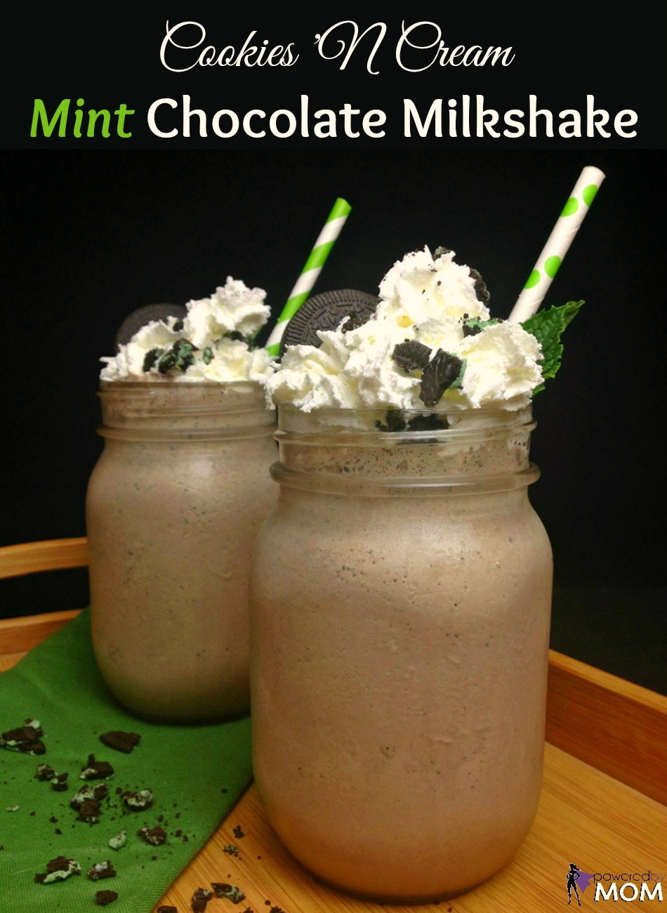 Cookies 'N Cream Mint Chocolate Milkshake vertical banner 1