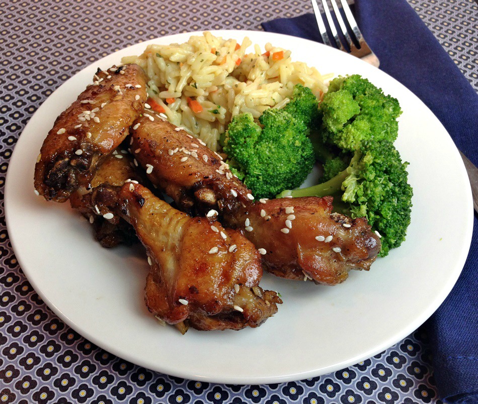 General TSO Chicken Wings plated horizontal 2