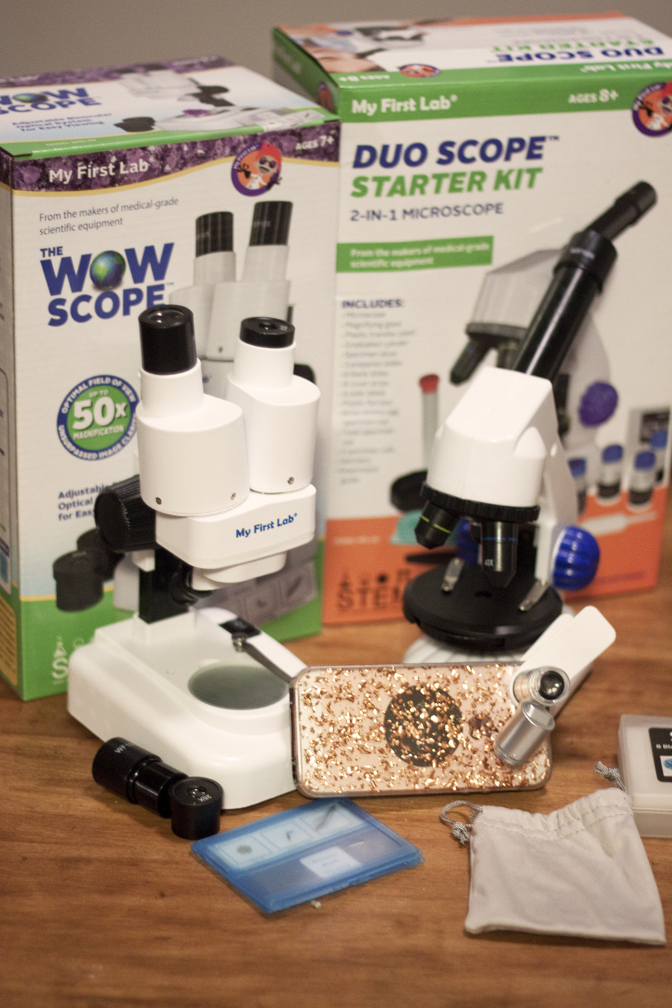 My First Lab Microscope WOW Scope Duo Scope Smartphone Inspector