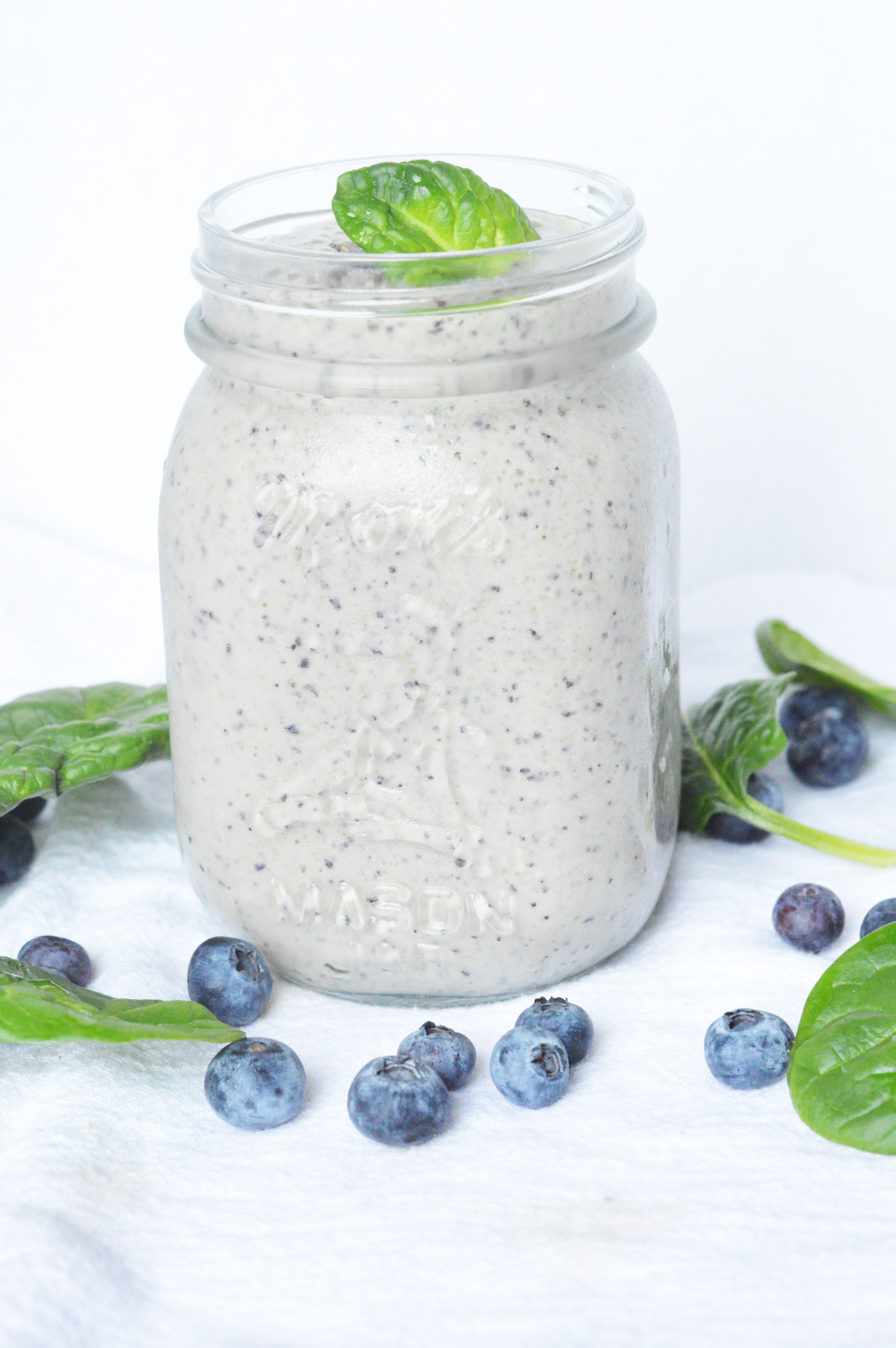 Blueberry Spinach Smoothie oh so yummy you forget it's healthy