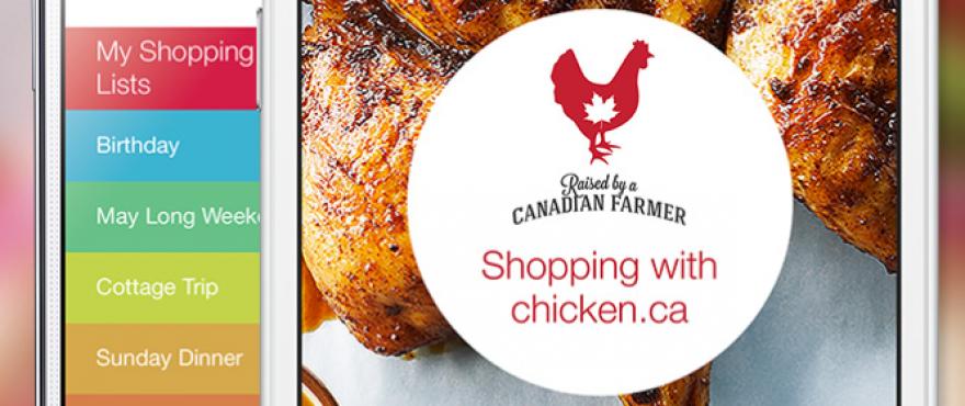 Chicken Farmers of Canada handy grocery app