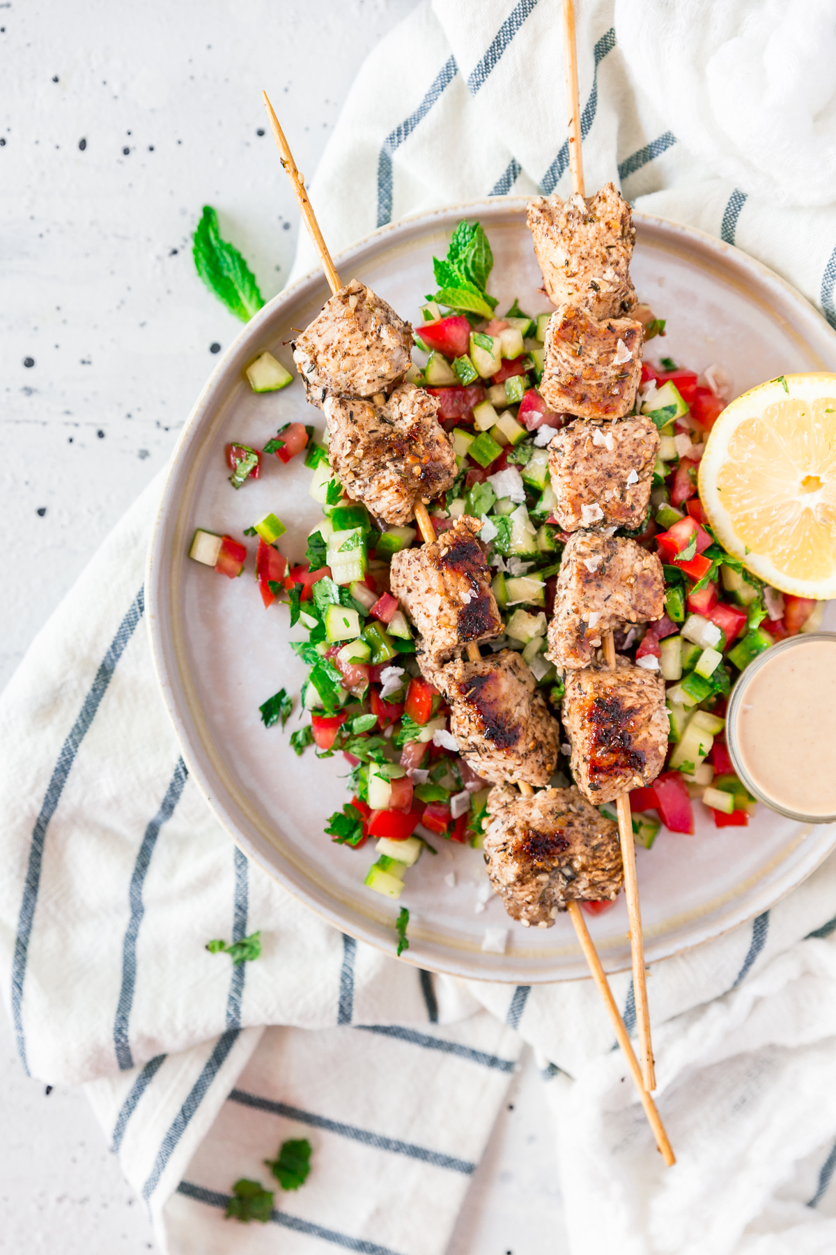 chicken kebabs with za'atar recipe - middle east spices