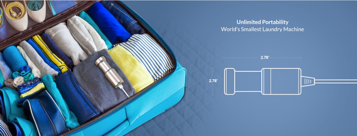 best ultrasonic cleaner, portable, travel, smallest washing machine