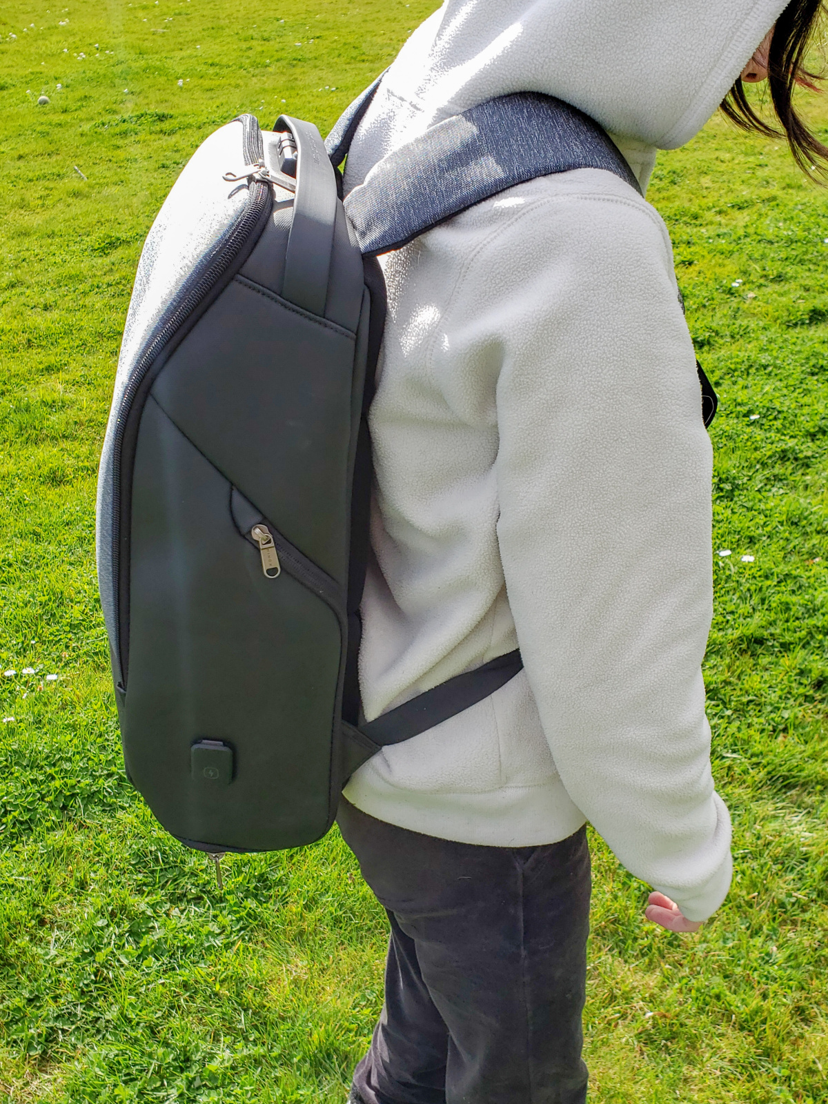 smartphone friendly anti theft backpack