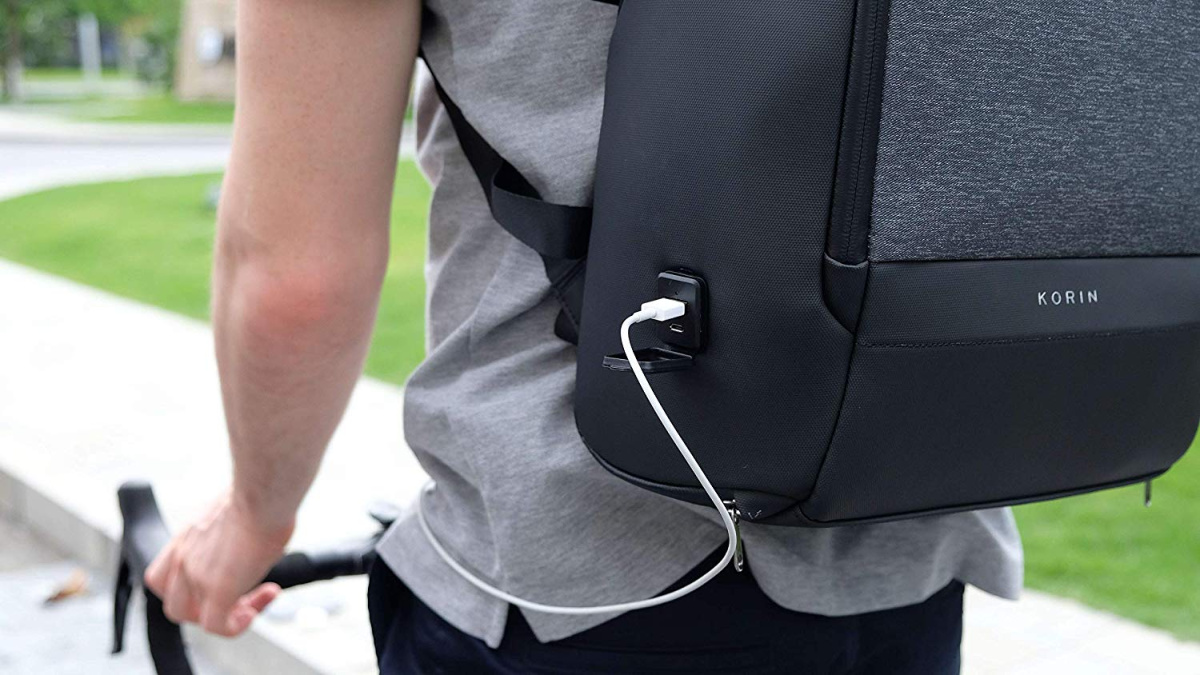 smartphone friendly anti theft backpack