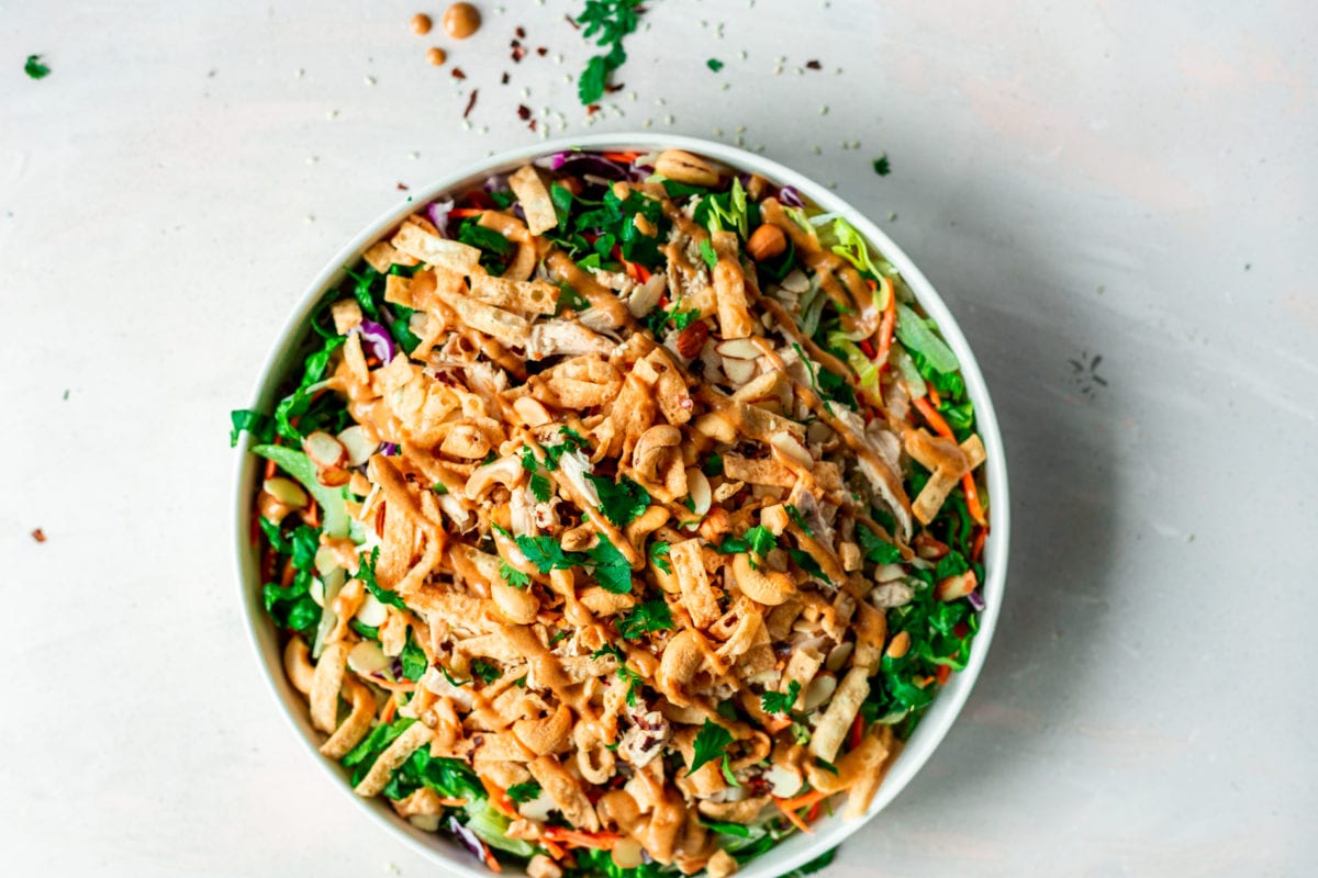Crunchy Asian Chopped Salad with Chicken