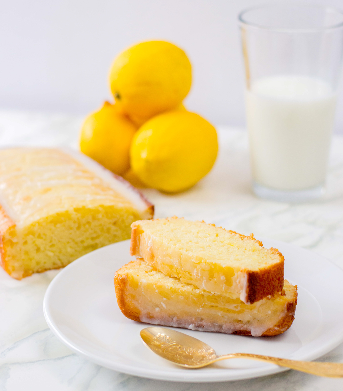 lemon loaf with milk