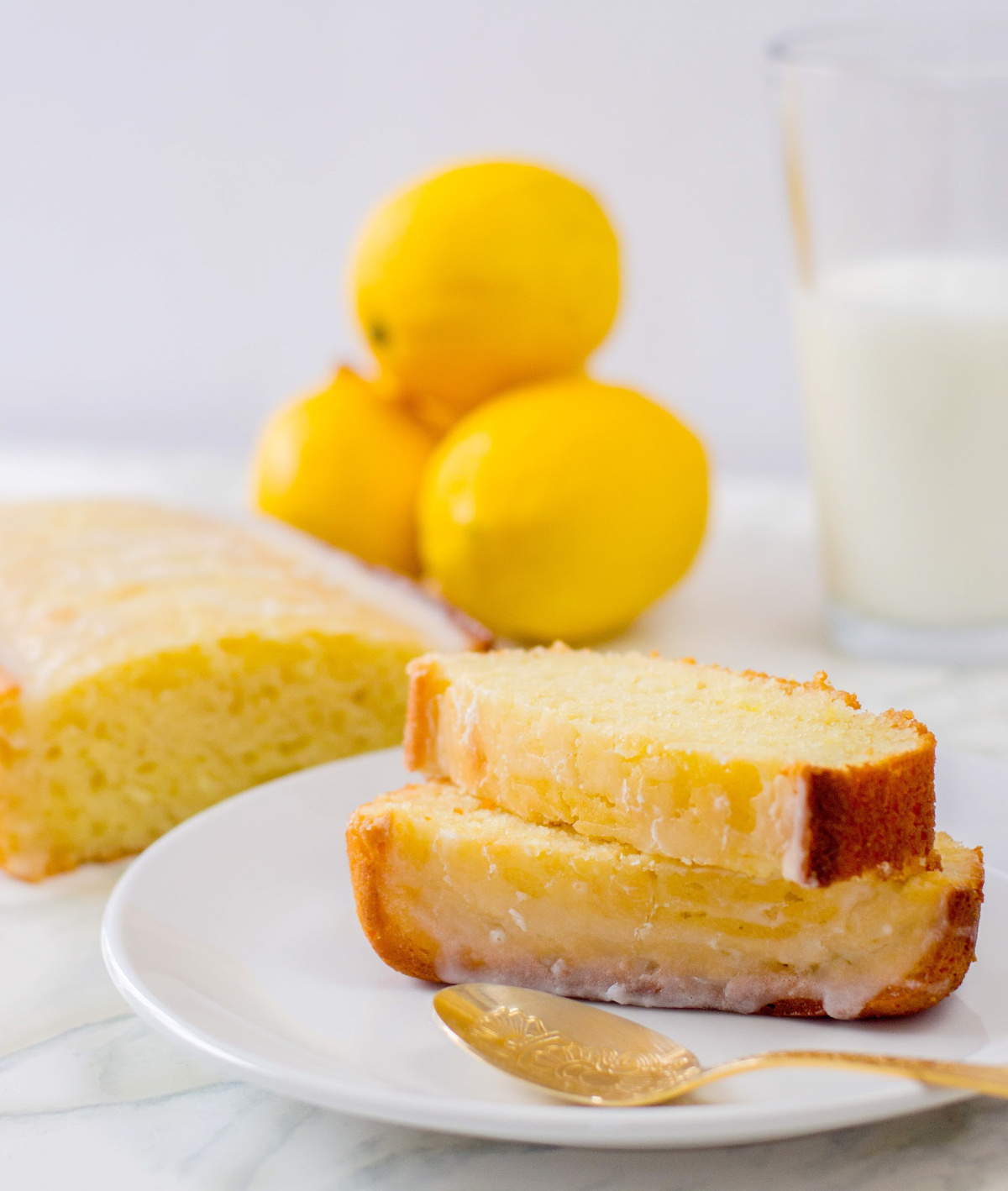 glazed lemon pound cake