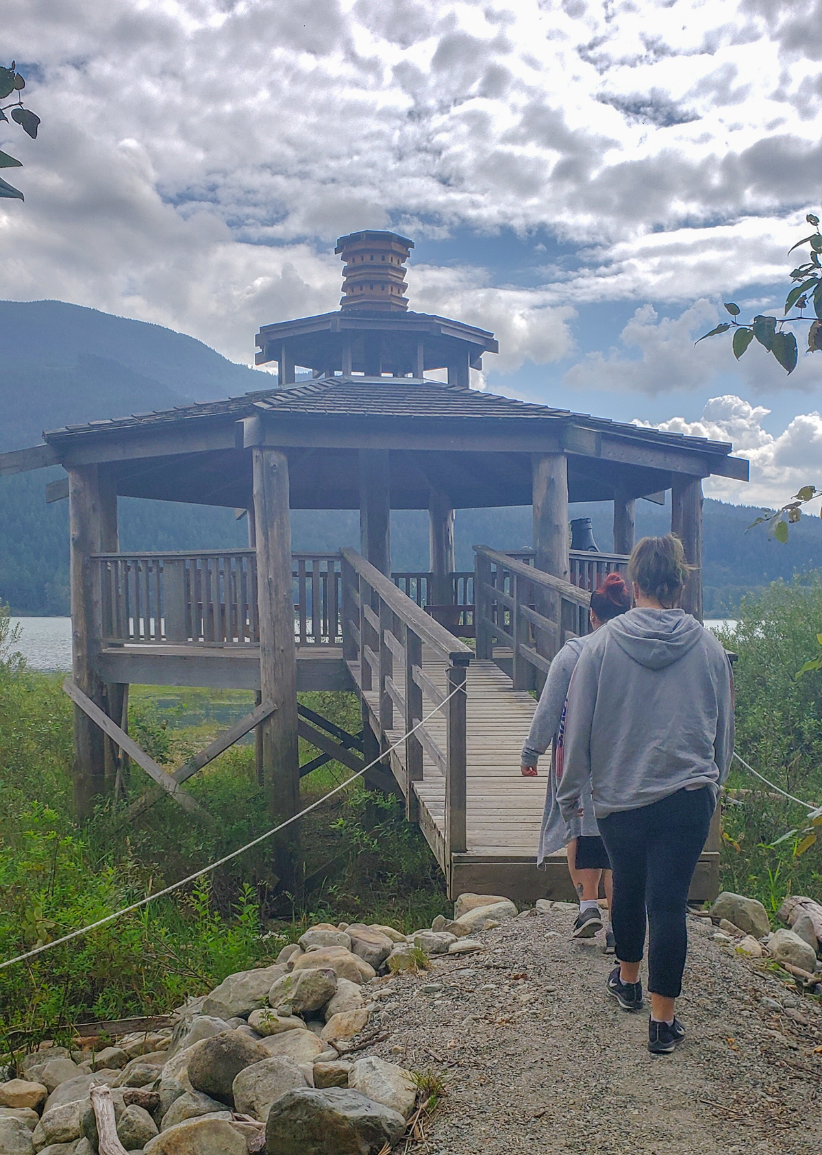 gazebo and eagle viewing sanctuary