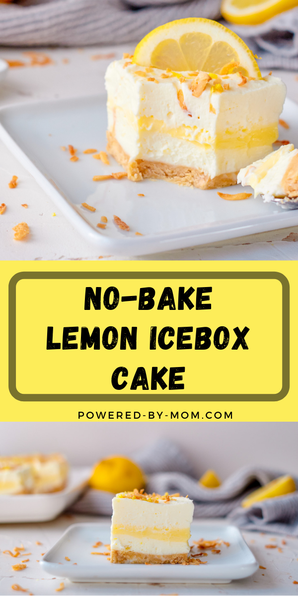 This No-Bake Lemon Icebox Cake is layered with deliciousness! Crunchy, creamy, sweet, and just a bit tart, it's a perfect dessert any time of year!