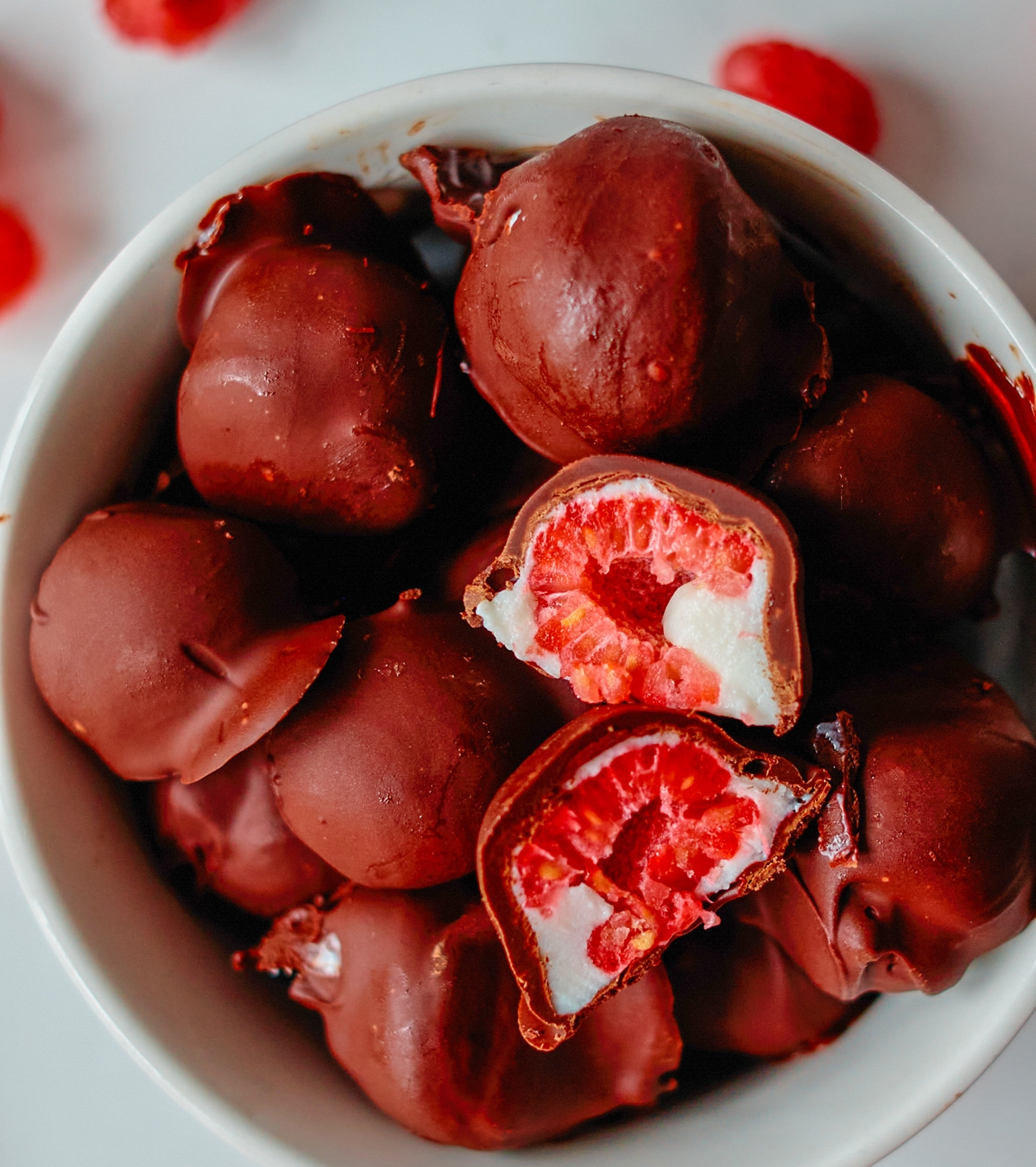 chocolate raspberry bonbon