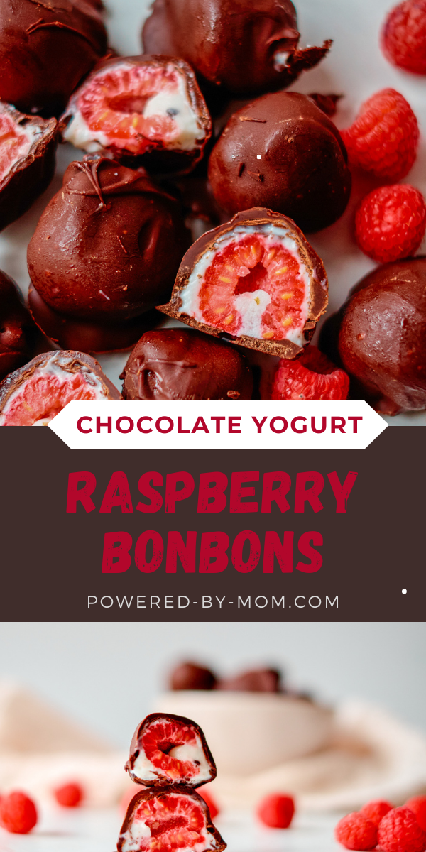 This Raspberry Bonbon is a delicious sweet raspberry coated in yogurt and dipped in chocolate for a delightful morsel of flavour!