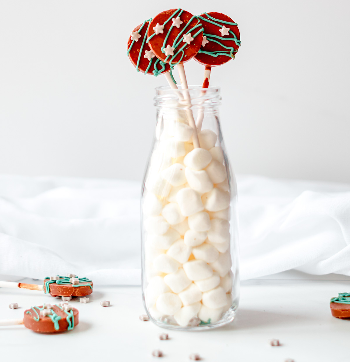 chocolate lollipops