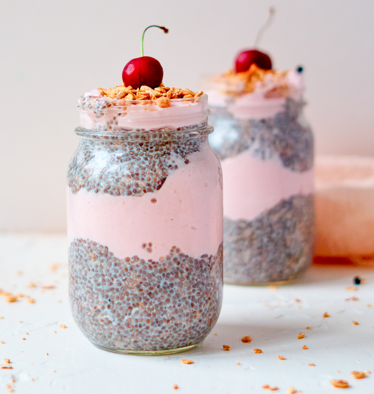 cherry chia seed pudding