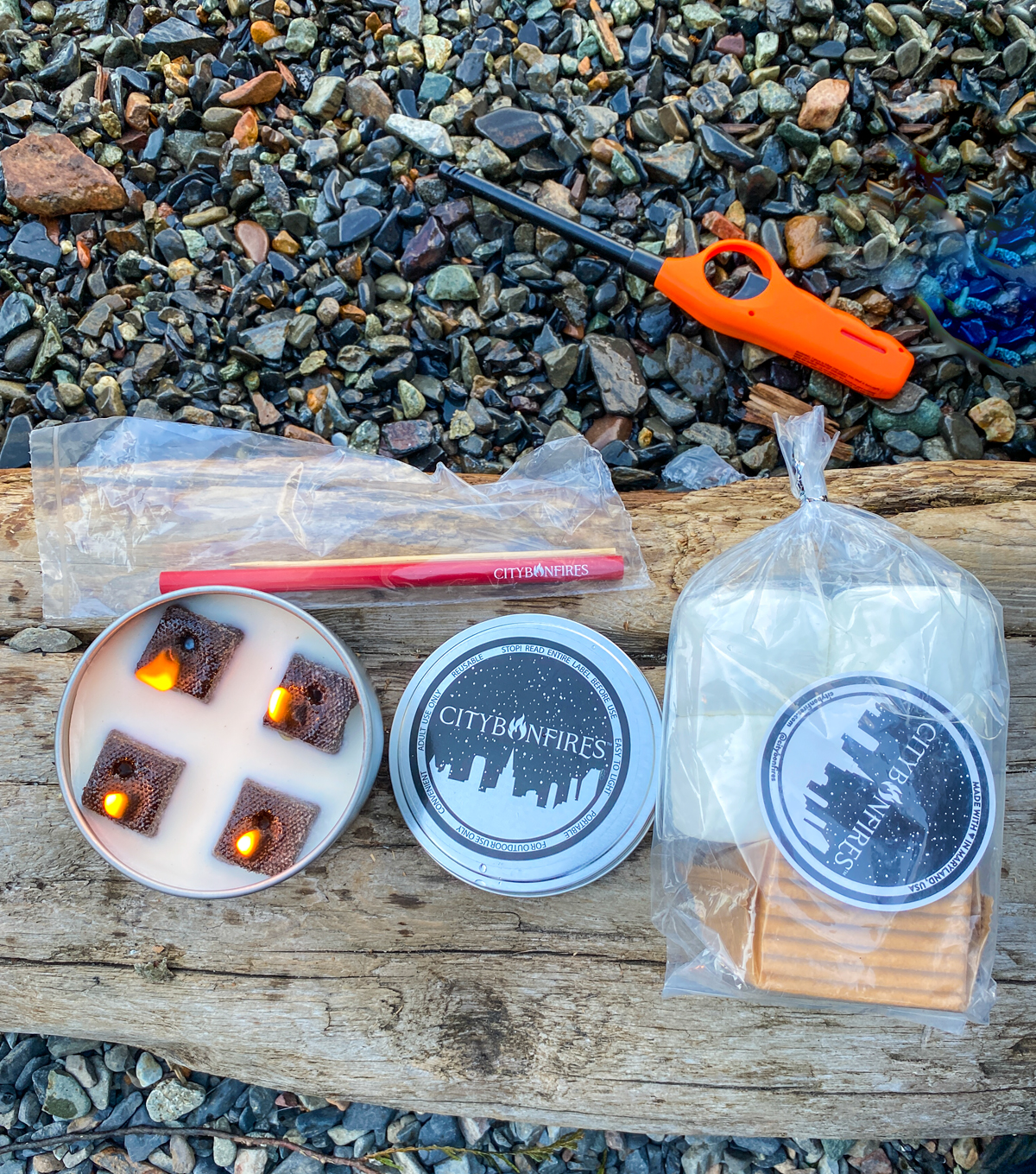 city bonfires with smores kit