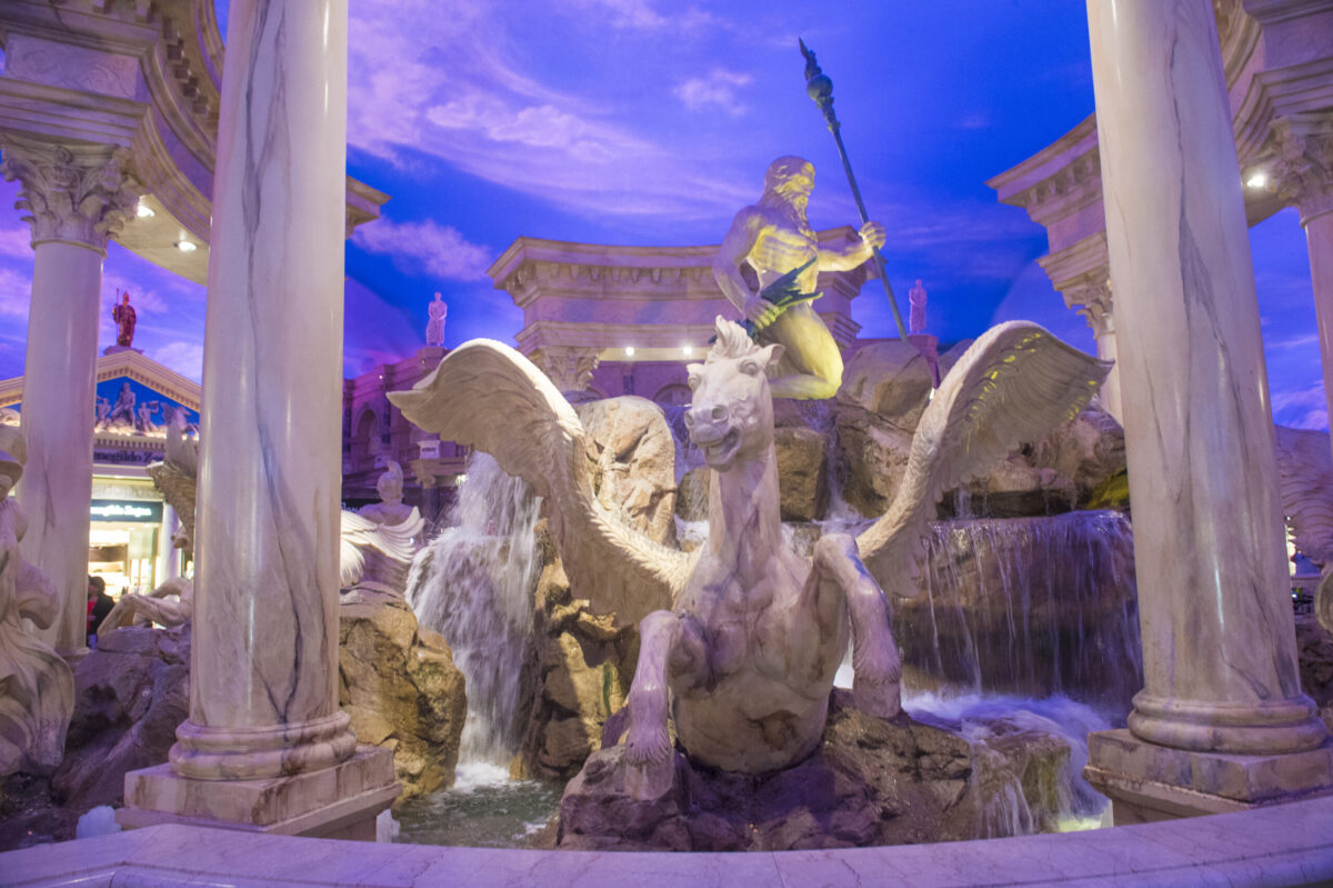 statues at Ceasar's Palace