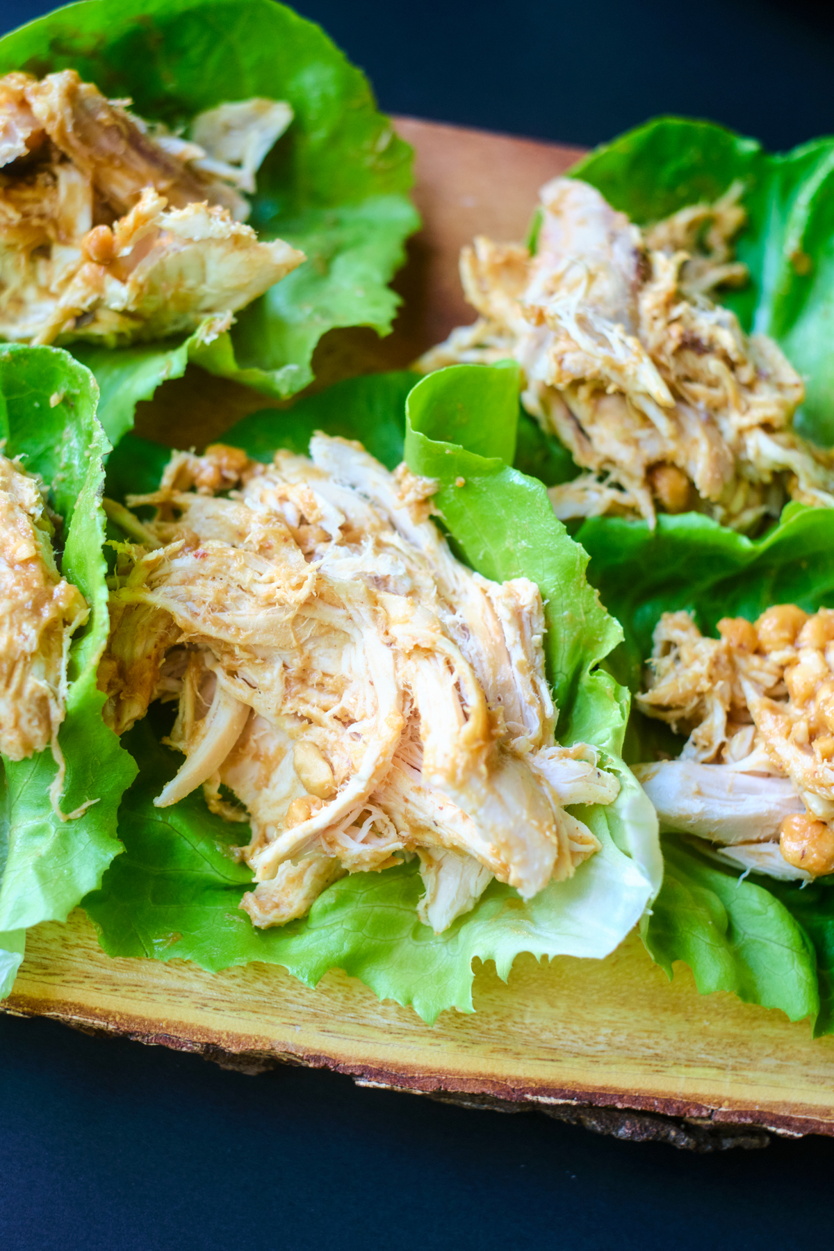 recipe for asian chicken lettuce wraps - chicken in the lettuce no toppings