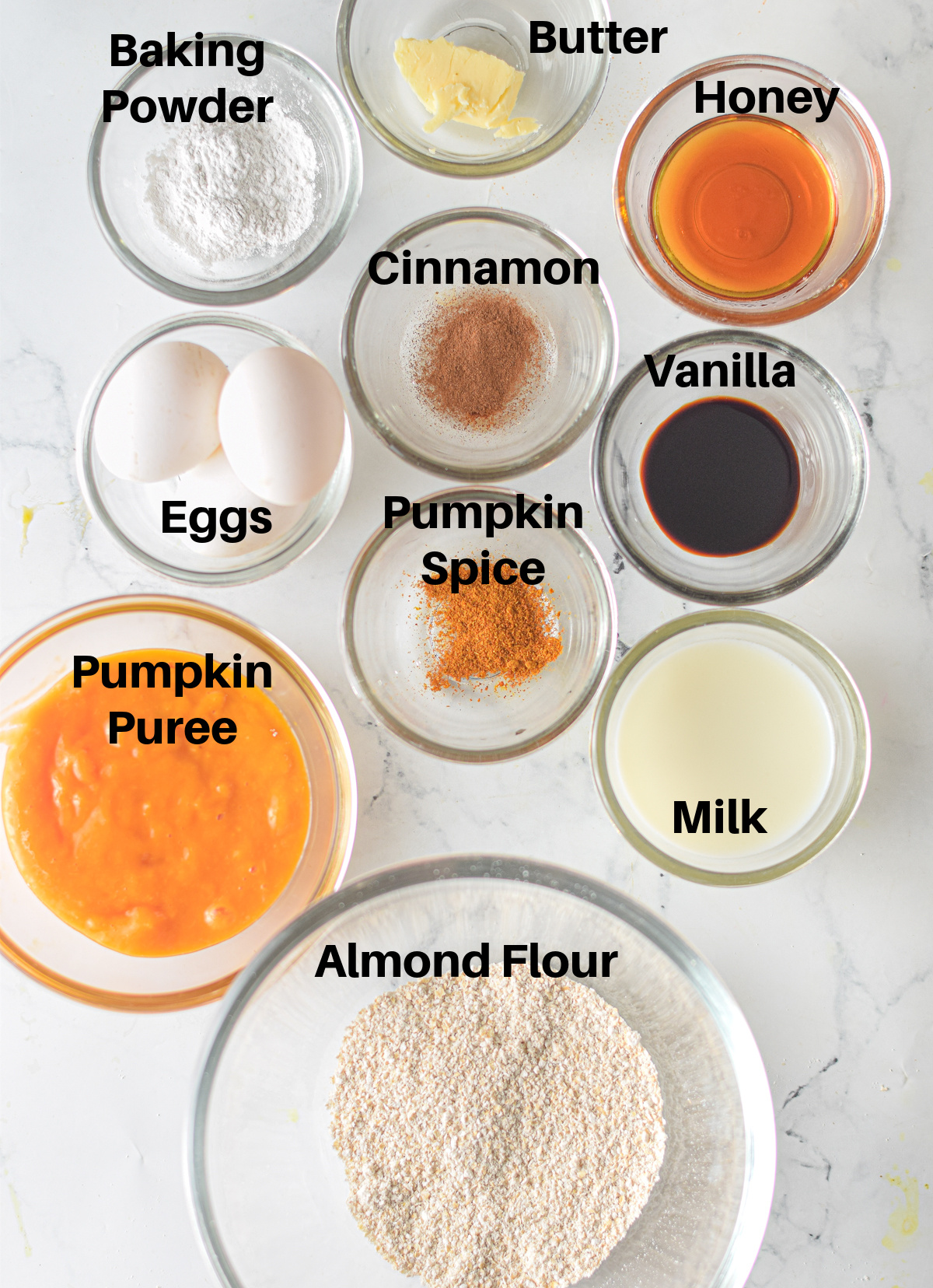 Pumpkin Spice Pancakes Ingredients
