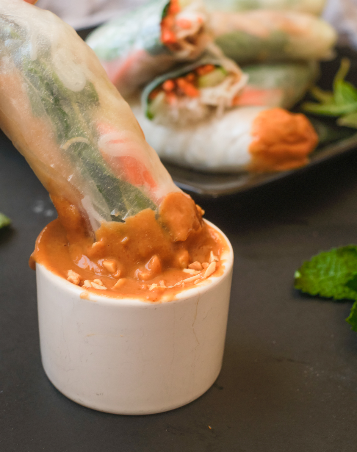 Vietnamese Peanut Sauce for Salad Rolls