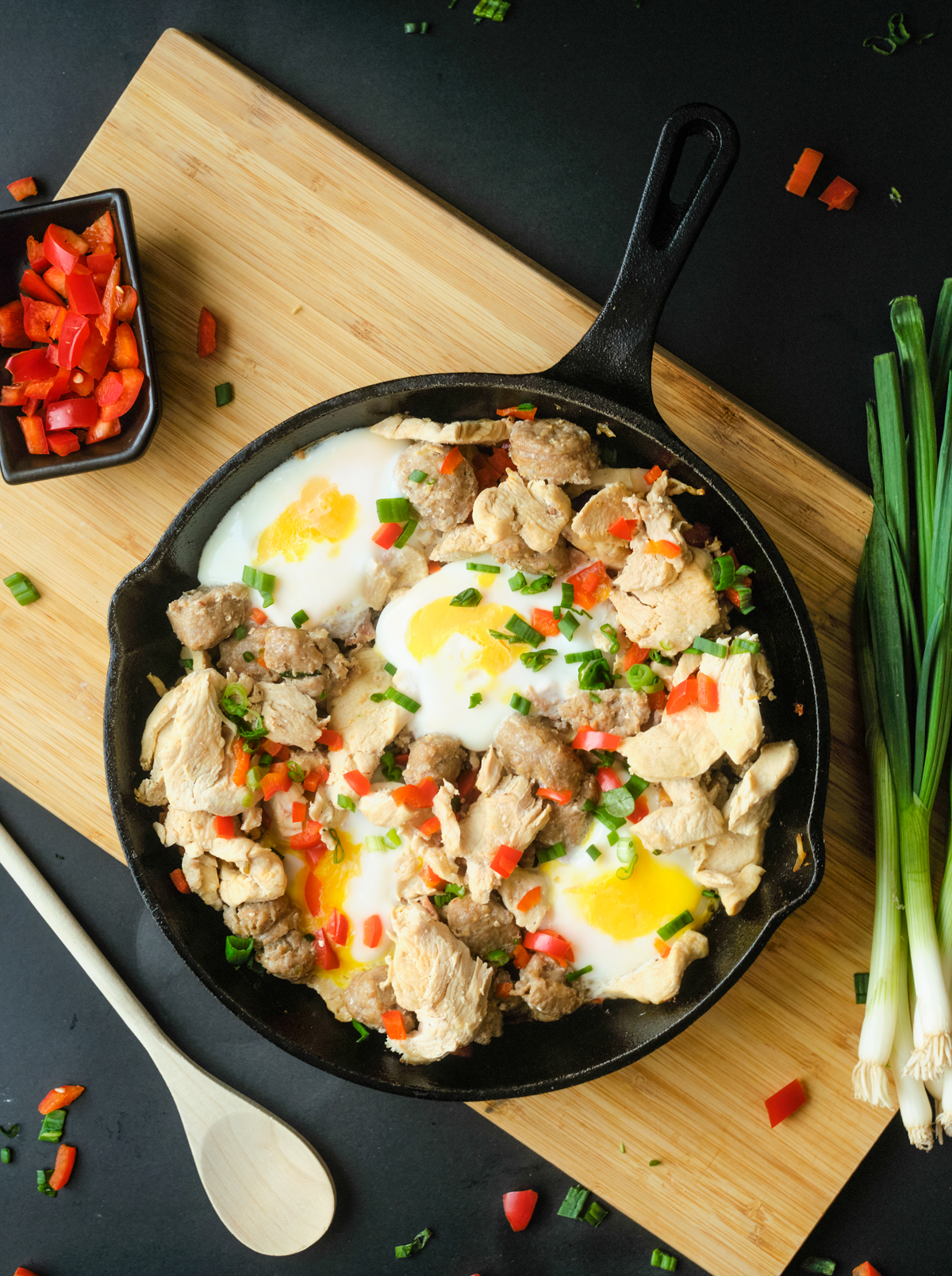 Chicken and Eggs Breakfast Skillet Recipe - Powered By Mom