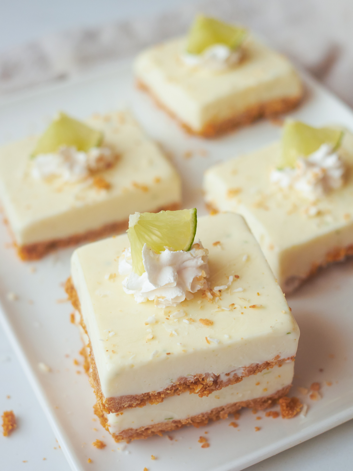 key lime bars recipe 2 stacked in front