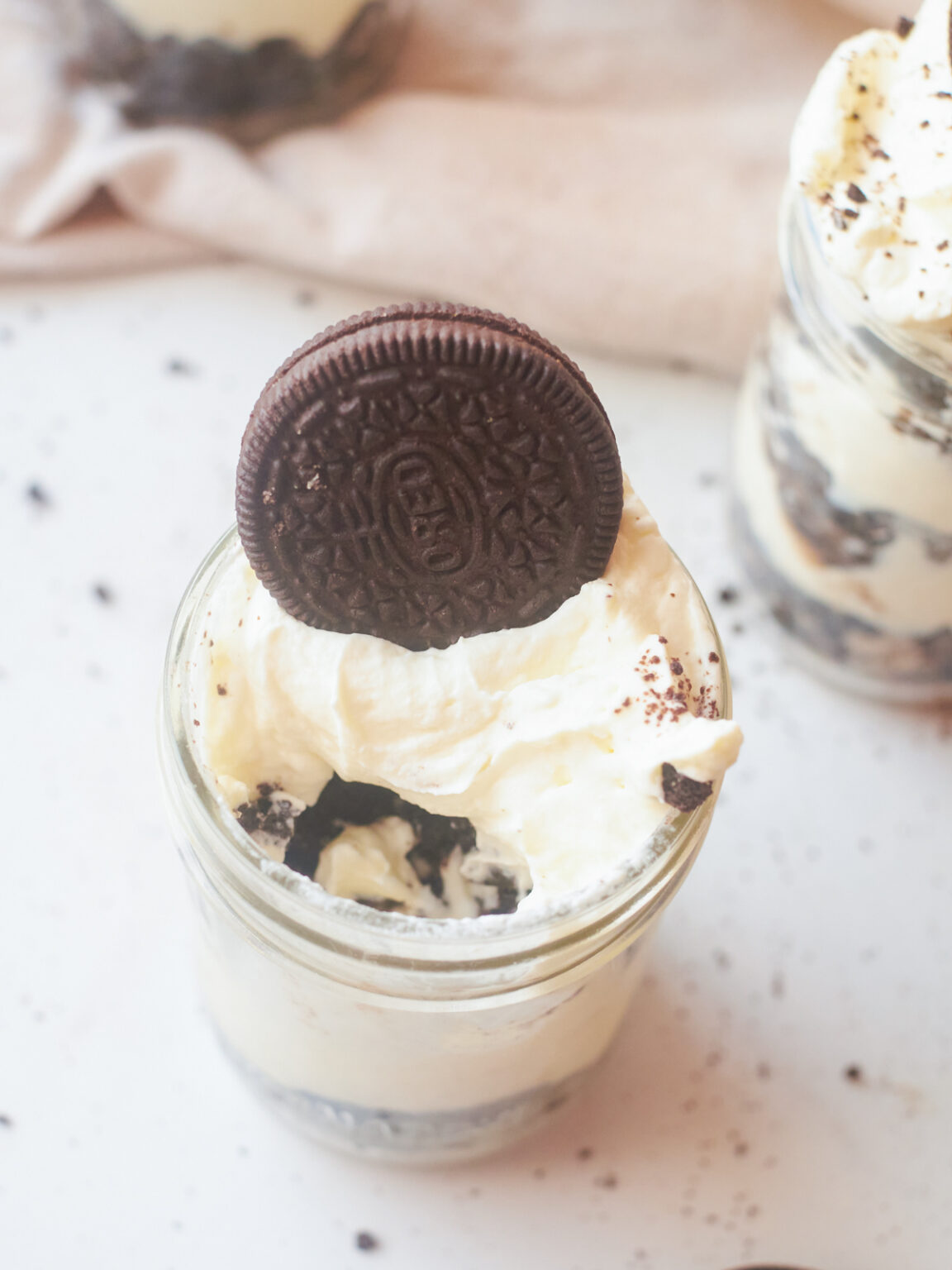 No Bake Oreo Cheesecake in a Jar - Powered By Mom