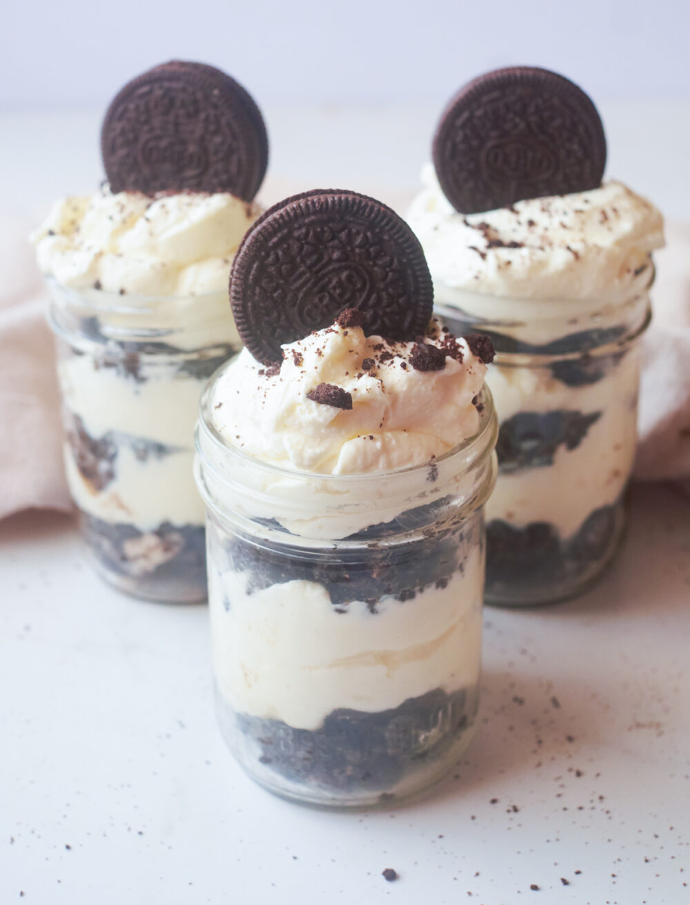 No Bake Oreo Cheesecake in a Jar - Powered By Mom