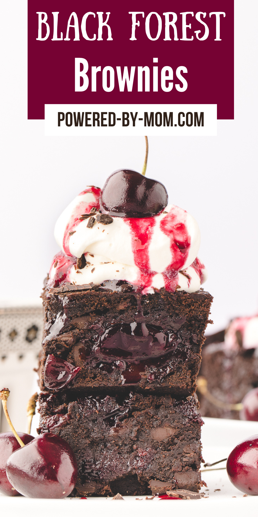 Do you love Black forest cake? You'll love these easier to make Black forest brownies are a scrumptious combination of whipped cream, cherries and chocolate. The decadent brownies are made from scratch and when paired with the cherry filling and whipped cream it makes for a delicious fudgy black forest treat. 